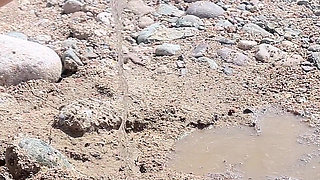 A Compilation of Public Pissing and Creampies in Nature! Road Trip! POV!