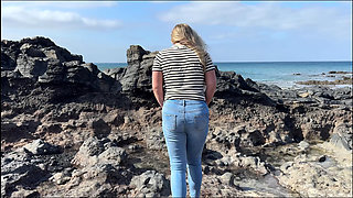 Another Beach Accident - Wet Jeans by the Shoreline