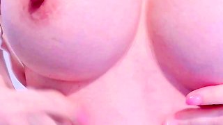 Big boobs milf masturbates with her dildo
