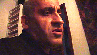 Old pig touching his stepdaughter