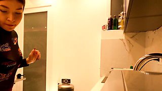 Skirt porn with stylish sweetheart from Leons TV