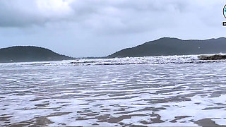 Public Beach Masturbate and Squirt