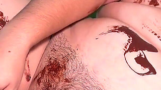 I Cover My Dildo in Chocolate, Rub It All Over My Tits & Pussy Then Fuck Myself Until I Cum