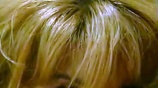 Dazzling blonde sustains a hardcore doggystyle