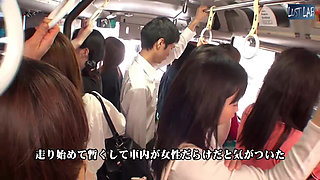 Crowded Bus Temptation - Surrounded by Married Women Who Turn the Tables on Him - Part1