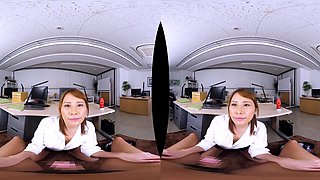 Charming asian heartbreaker hot VR clip