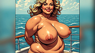 Hot Women Enjoying Yacht Ai Art