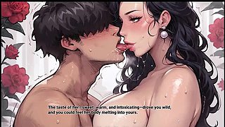 Step Mom Gives Stepson Blowjob in Garden - Hentai Taboo Fantasy