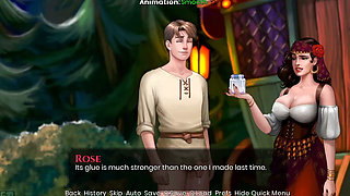 What a Legend Sex Scene Game Play Video Visual Novel Game Fucking with the Wich Giving Hand Job to Stepbrother