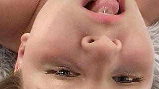 POV Blowjob - Head Hanging off the Bed