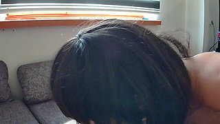 New Bisexual Threesome. MMF. Wife Invites Bisexual Slave for Her Husband. Full Scene. Ep 32041