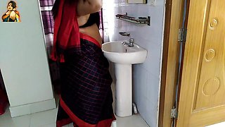 Pakistani Sexy Aunty Stand Front of Mirror & Hair Combined Then a Guy Fucks Her on Valentine's Day
