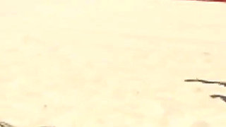 Babes from the beach in group sex playing with toys