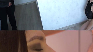 Sh Cuckold Unexpectedly Came Home and Licked All the Lover's Cum off His Wife's Face