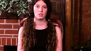 Teen slut spanking her ass through her panties