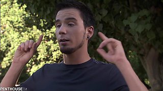 Dylan Ryder Unleashes Outdoor Brunette Passion Heat