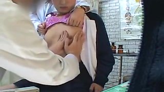 Japan school breast exam gyno doctor