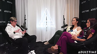 Pornstars Podcast After Lesbian Hookup! Vanna Bardot & Melissa Stratton the Adult Time Podcast