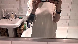 Soaked  Surprised: My First Clothed Bath