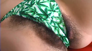 90s Hairy Beach Girl Frolicks and Fucks Messy!