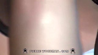 Busty Lesbian Tess Lyndon Rides Anal Strapon - Stockings And Big Natural Tits