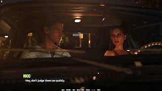 Horny Stepsister Loves Ride on Me Inside the Car