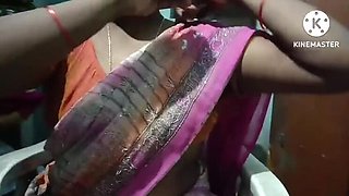 Hot Indian Couple Sex - Village Bathroom Massage & Outdoor Romance