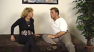 Seductive Blonde MILF Delivers Intense Oral and Explosive Orgasm