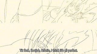 Big Boobed Beauty Loves To Draw While Fucking A Big Cock