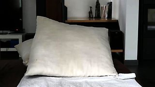 Blonde tight pussy babe solo toy fun in glamour masturbation