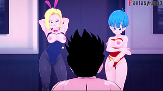 Android 18 convinces Vulma to fuck Gohan - DragonBall Zex Series