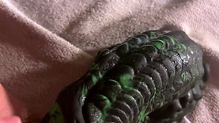 Monster cock dildo for my tight pussy until I squirt