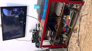 Gaming Latin Teen Blowjob: POV Cum and Domination