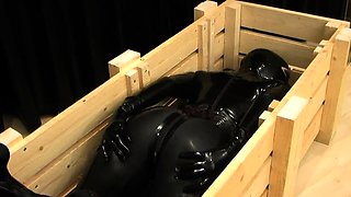 Extreme fetish latex play