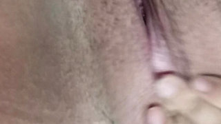 Pregnant Latina Nympho playing with her wet pussy