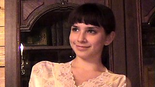 Chubby Brunette Big Boobs Dildo Masturbation