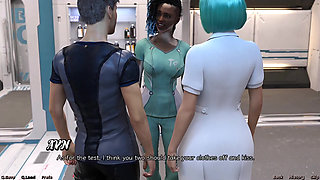 Stranded in Space - Hot Black Vitiligo Girl and Doctor Starts a Make Out Session