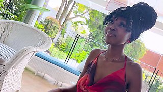 This EBONY TEEN had her first ORGASM