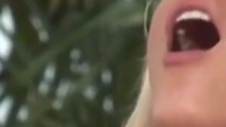 Hot lesbian sex with Tera Patrick and Nikki Benz eating pussy on the beach