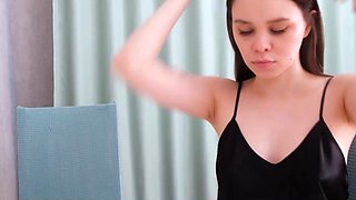 Russian Teen's Naughty Negotiation: From Stripper to Straddler