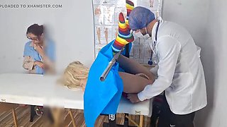 Step Mom Takes Teen Stepdaughter To First Gyno Exam - Redhead Fanny Squirting & Medical Fetish