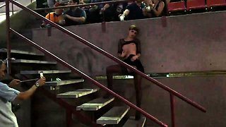 European Blonde Finger Fucked On Public Beach