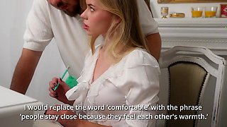 Innocent chick learns to gargle man rod and gets a fat