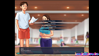 SUMMERTIME SAGA#95- Pervert Dude Rubs His Huge Cock  Between Landlady's Ass