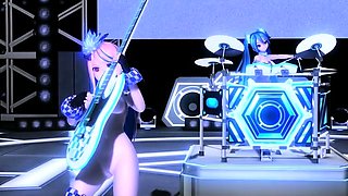 Project DIVA Mod Cool Medley ~Cyber Rock Jam~(Boobs bounce)