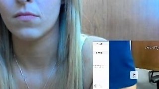 Big Boobed Blonde Masturbates With A Dildo In The Bathroom