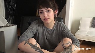 Ersties - Rebellious Sloan Satisfies Her Hairy Pussy