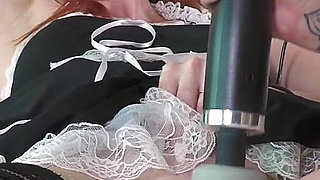 Lesbian Maid Wand Play