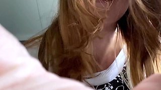 Young amateur teen in solo masturbation playing with herself