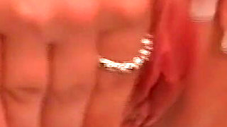 Red hair babe pissing masturbation